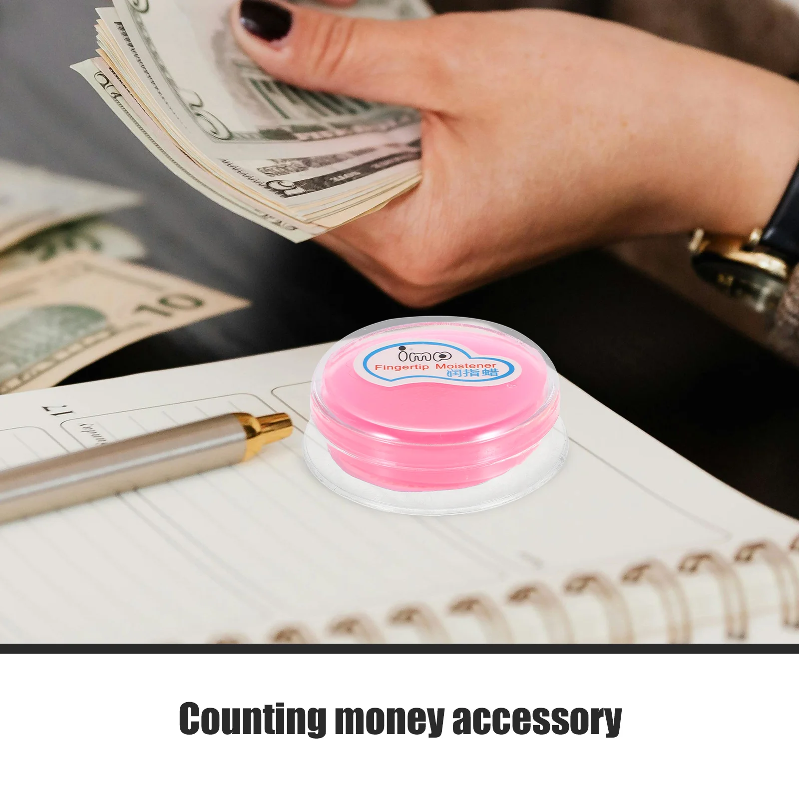 2 Pcs Examen De Adn Bank Accessory Counting Money Accessories Banknotes Fingertip Moistener Wax