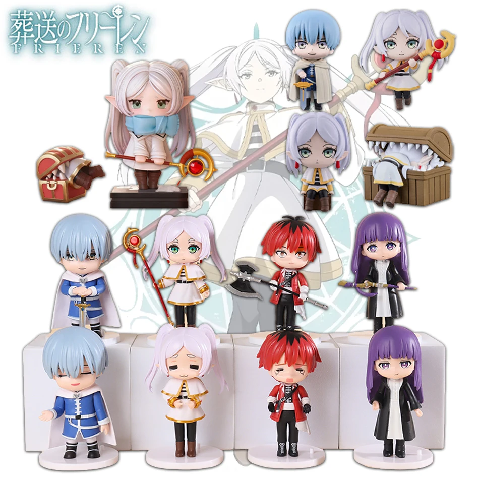 

4-8pcs Frieren: Beyond Journey's End 10cm Anime Figures Frieren Himmel Action Figure Boys Gift Collection Ornaments Model Toys