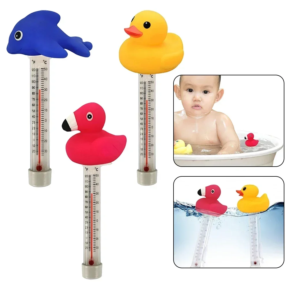 Swimming Pool Floating Thermometer Spa Fish Ponds Temperature Meter Outdoor Equipment Accessories 6x5x21cm Durable Practical