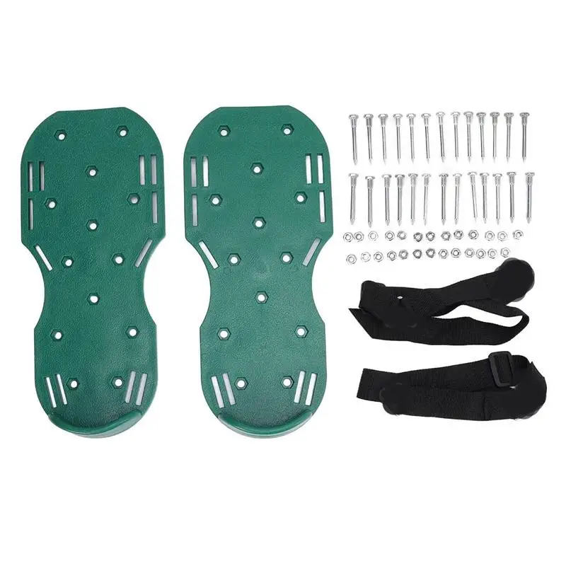 

Lawn Aerator Shoes For Grass Adjustable Heavy Duty Spiked Shoes Garden Grass Spike Shoes Self-leveling Epoxy Gardening Tools