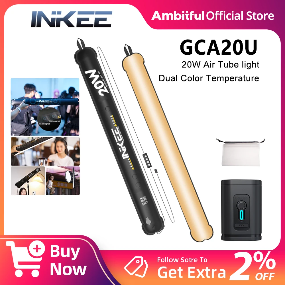 

INKEE GCA20U 20W Bi-Color LED Inflatable Fill Light