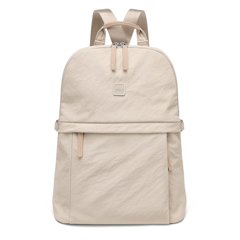 GOLF New Large Capacity Women's Backpack Waterproof Single Shoulder Commuter Bag 14 in Laptop Fashion Backpack 2025 Apricot