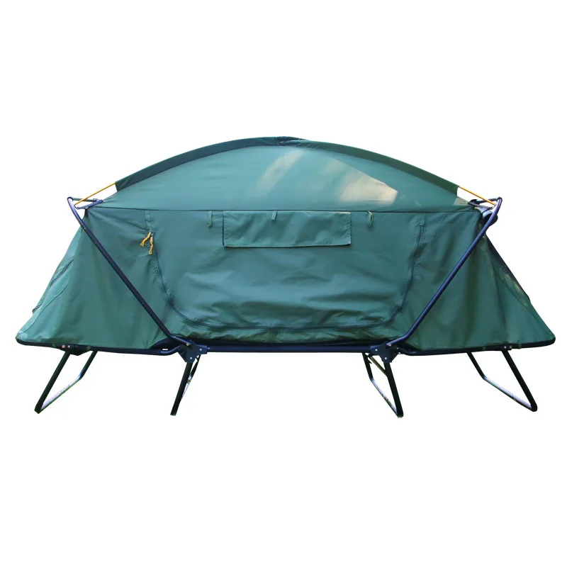

Single Double Layer Insulated Off-the-Ground Tent Rainproof Outdoor Camping Fishing Made Thickened Oxford Cloth One Bedroom