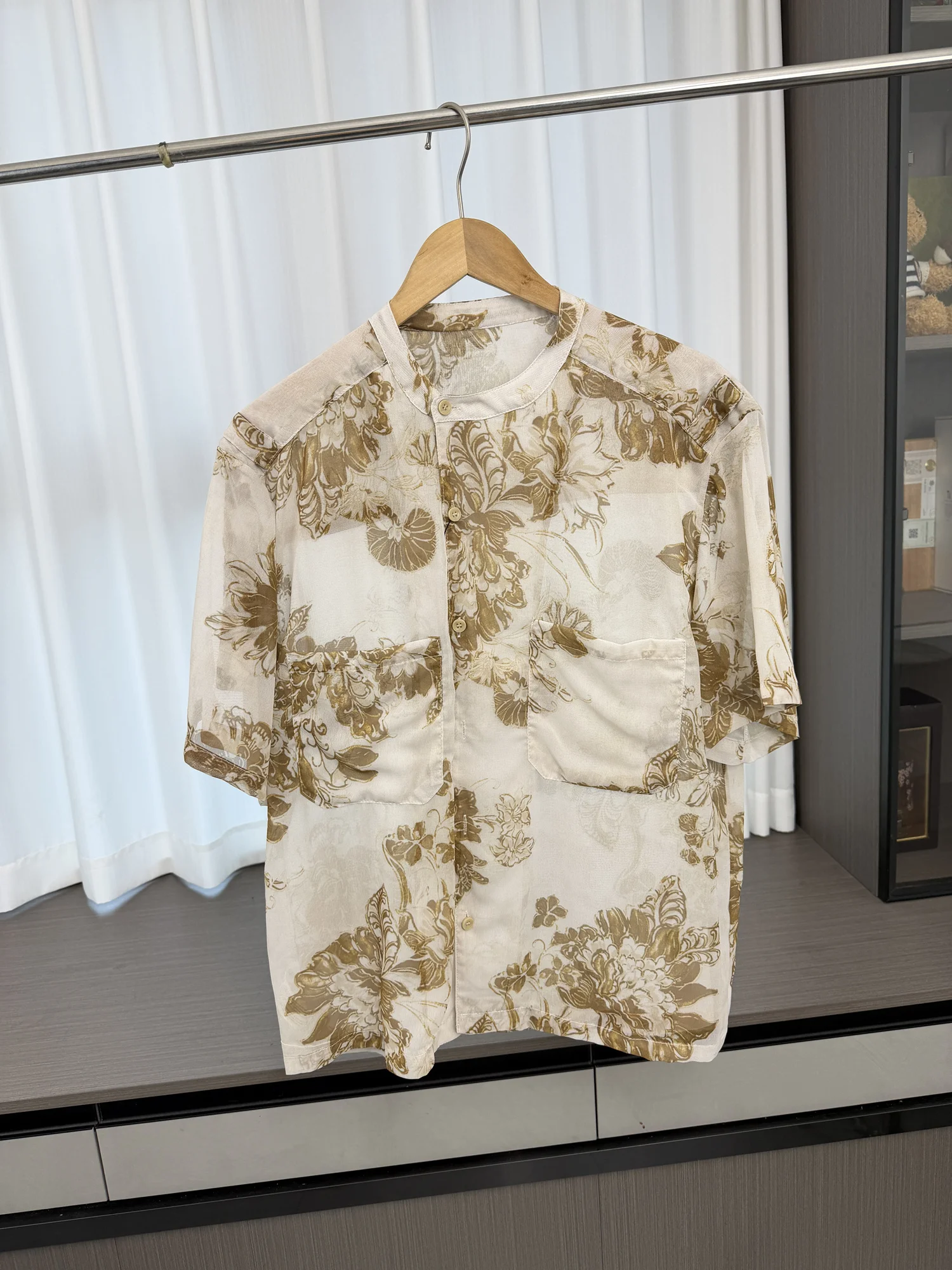 

Cool Breathable Casual Print Short Sleeve Men's Shirt Summer Versatile Comfortable Loose Fashion Urban Style Youth Daily Wear