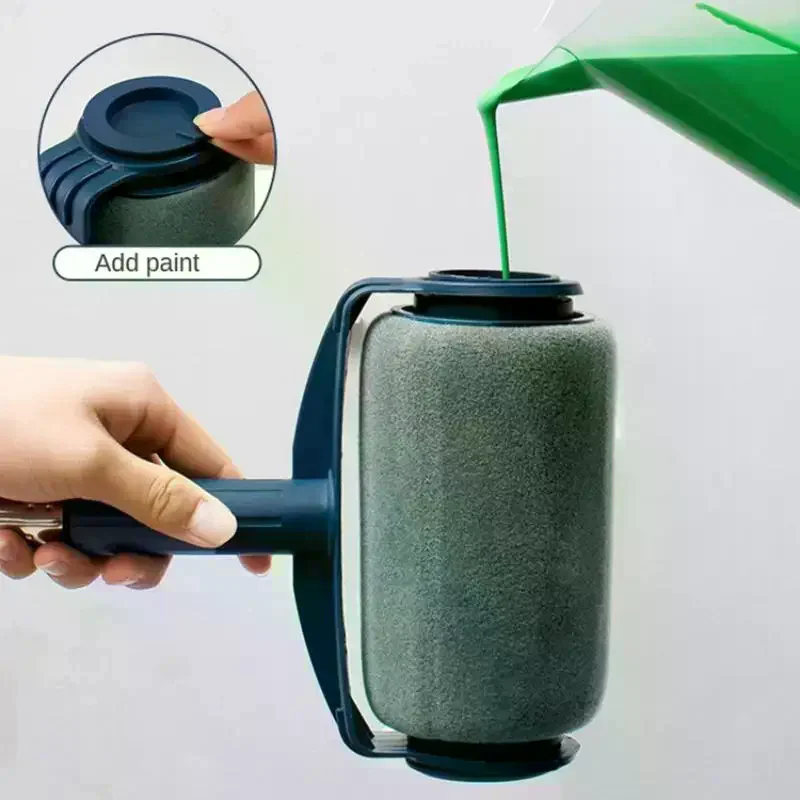 

1Pc Paint Roller Brush - Handheld Paint Roller - Cleaning Paint Roller - Roller Tool For Painting Room Walls Ceilings Floors