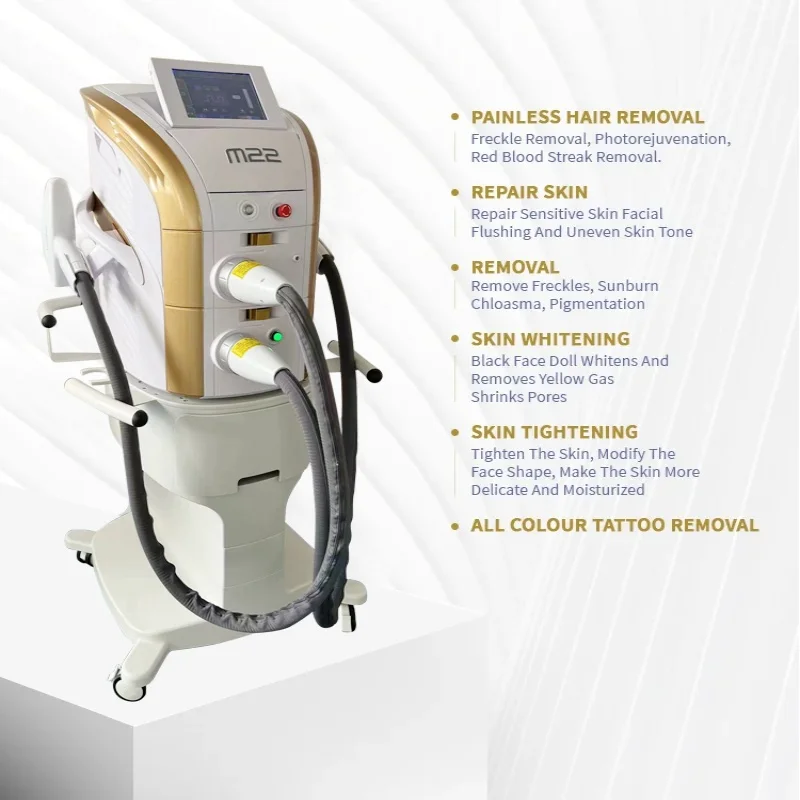 

Latest M22 Multi-Technology Hair Remover - OPT/IPL/E-Light Salon/Home Skin Regeneration & Whitening