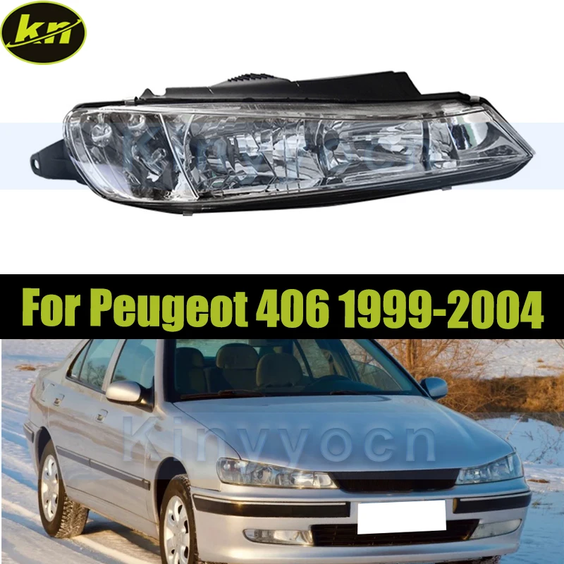 

Передний бампер автомобиля, фара для Peugeot 406 Sedan Wagon 1999 2000 2001 2002 2003 2004, фара, фара