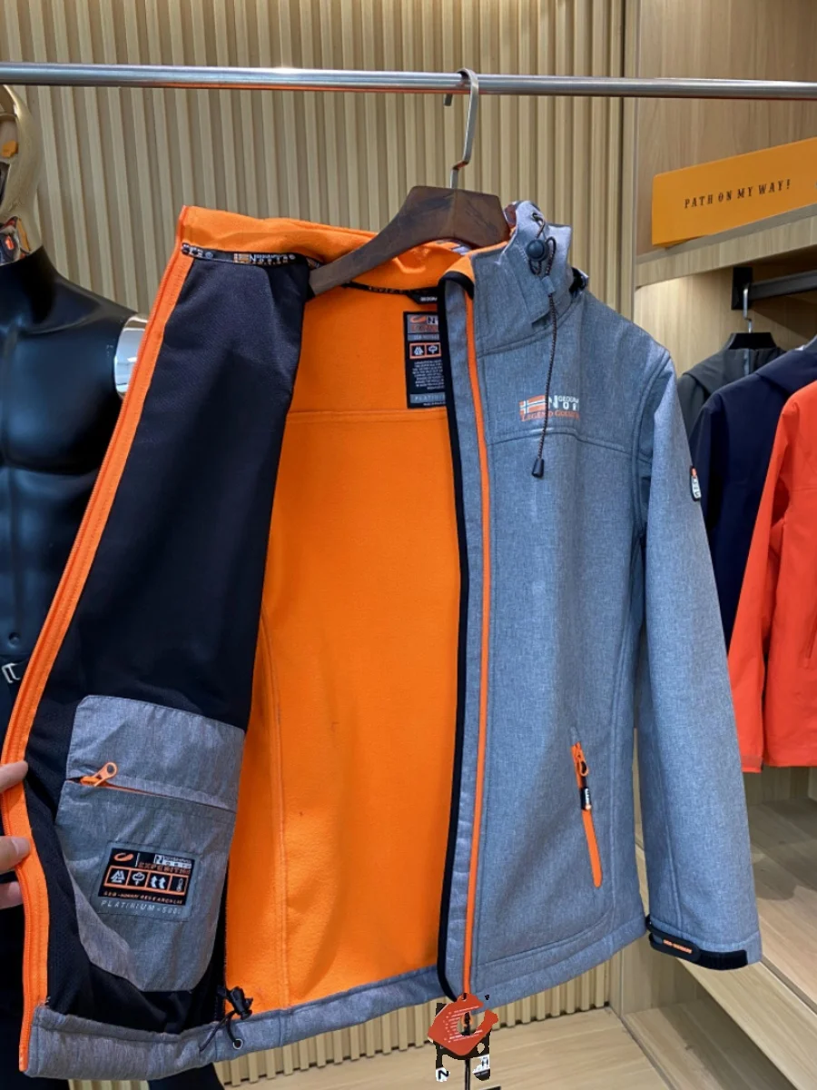 الشمال أسطورة في الهواء الطلق الرجال Fce اصطف لينة ell Jaet مقاوم للماء الخريف الشتاء معطف يندبروف الشباب Faion معطف مقنع