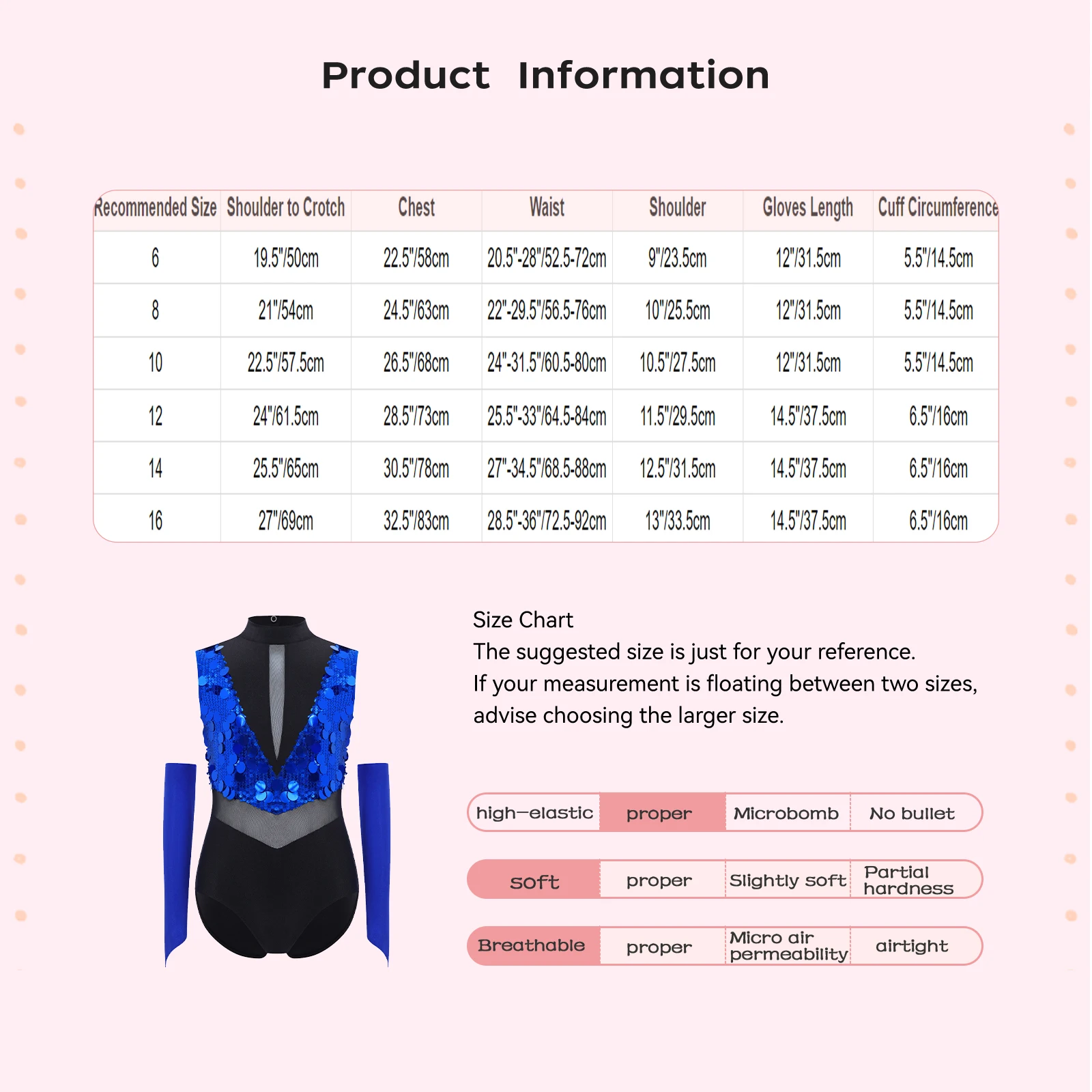 Kinder Mädchen Jazz Latin Dance Trikot Gymnastik Performance Outfit Ärmellos Ausschnitt Farbblock Glänzende Pailletten Body + Handschuhe
