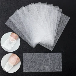 10Pcs Silk Fiberglass For Nail Extension Form Non-Woven Silks UV Gel Building Fiber French Acrylic DIY Manicure Accessories