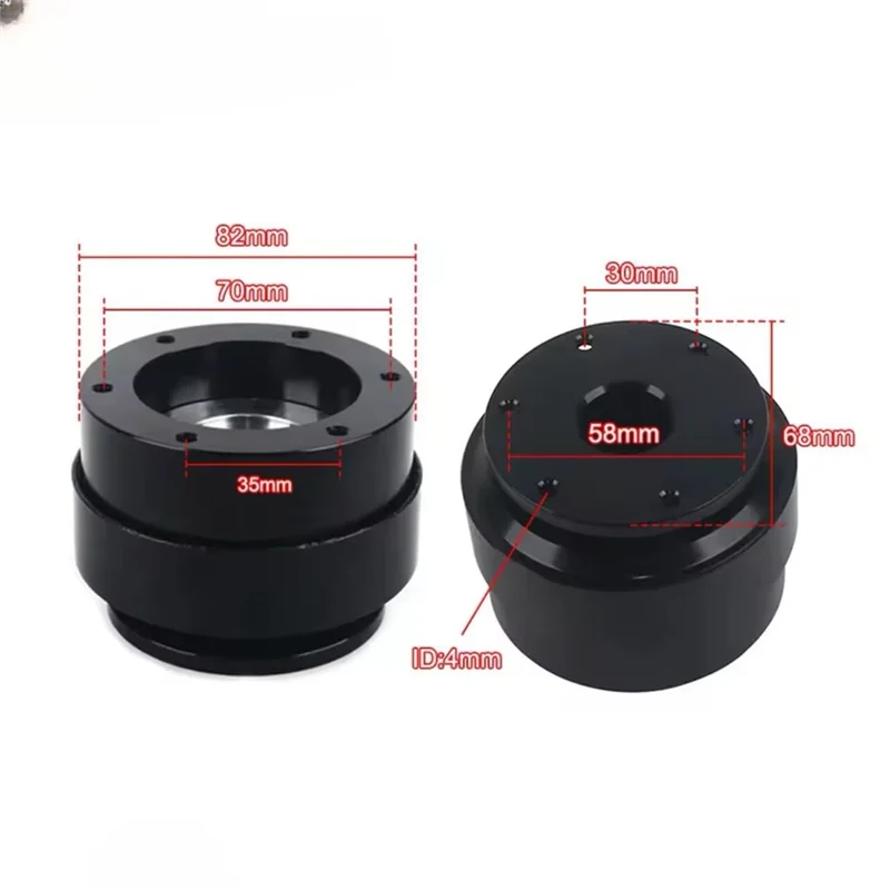 ل Simagic M10 A/شاحنة يورو صغيرة متوافقة 70 مللي متر 6 حفرة سباق محاكاة لعبة عجلة القيادة الإفراج السريع مهايئ توزيع