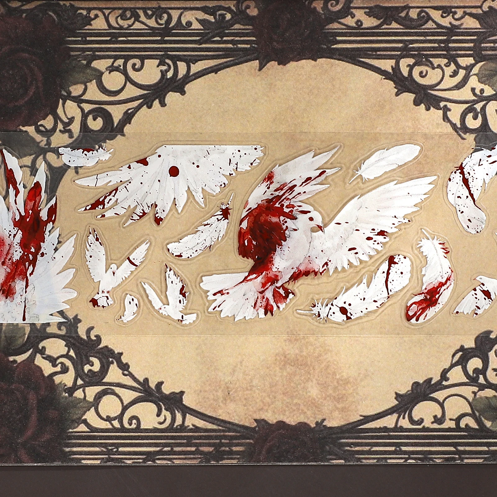 45 مللي متر * 500 سنتيمتر خمر حمامة الريش المشهد PET الشريط الإبداعية DIY بها بنفسك مجلة المواد الكولاج سجل القصاصات القرطاسية