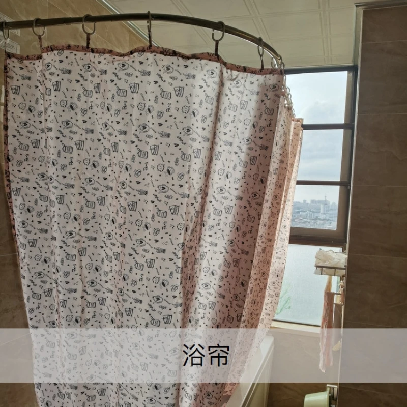 Printed Thin Rainproof Silk Waterproof Fabric Pu Coated Nylon Shower Curtain Fabric Umbrella Apron Cover Fabric