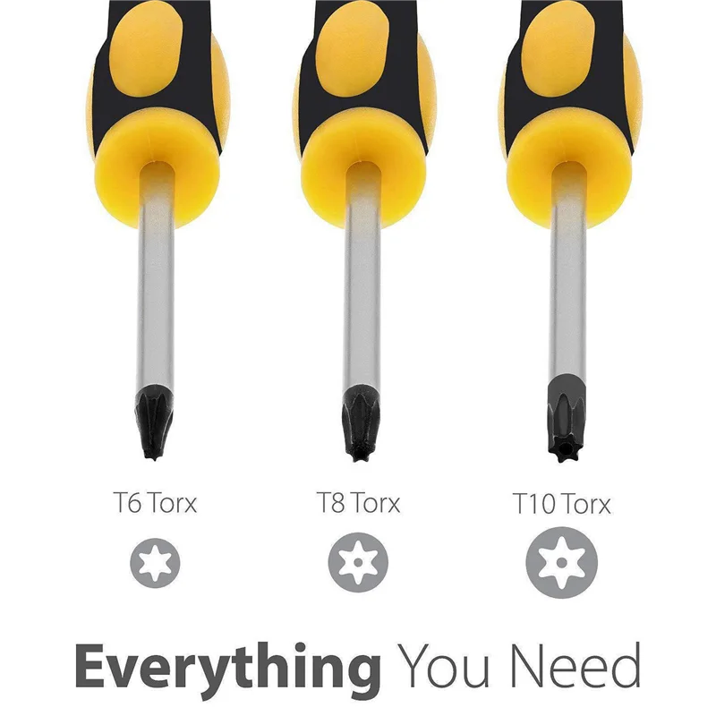 A29F-16Pcs/Set Torx T8 T6 T10 H35 Screwdriver Opening Tools Set Repair Tool Kit Screw Driver Pry For One 360 PS3