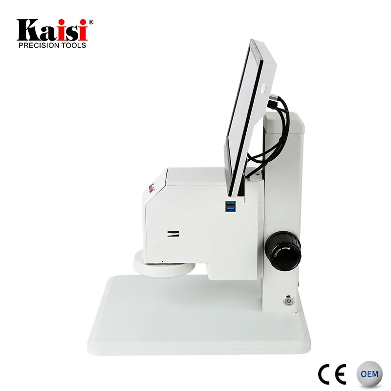 Kaisi 200DP  HD video microscope 12-78X with HMDI VGA Output Digital Microscope /LCD screen