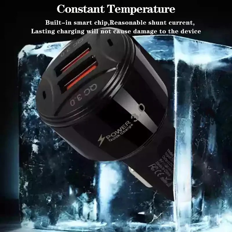 36 واط 2 منافذ QC3.0/AFC/DCP/FCP/SCP/VOOC/داش/وارب شاحن سيارة سوبر شحن سريع سيارة ولاعة السجائر فلاش تهمة للهواتف #4