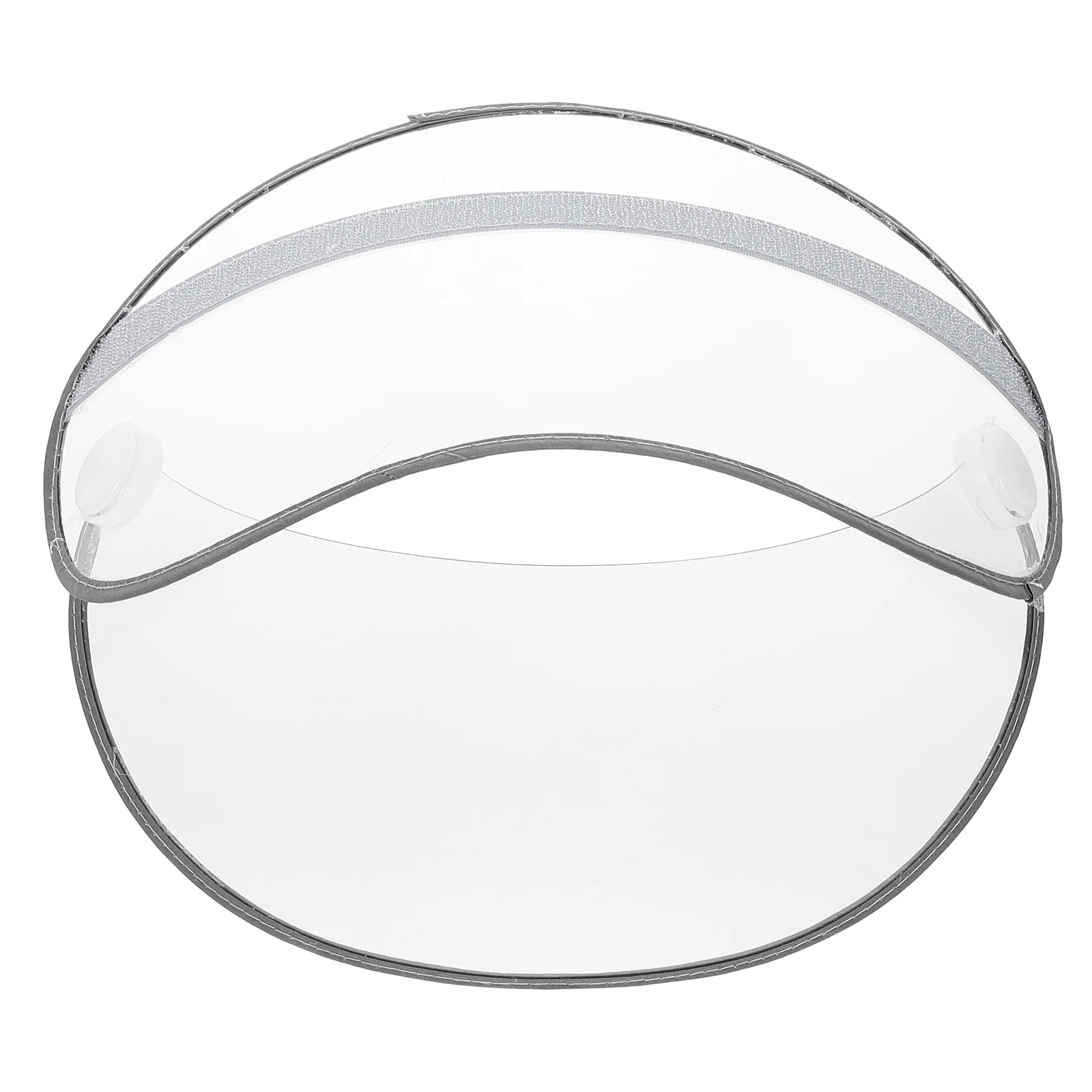 

Rain Poncho Hat Brim Transparent Replaceable Face Protector for Raincoat Lightweight Waterproof Shield for Heavy Downpour