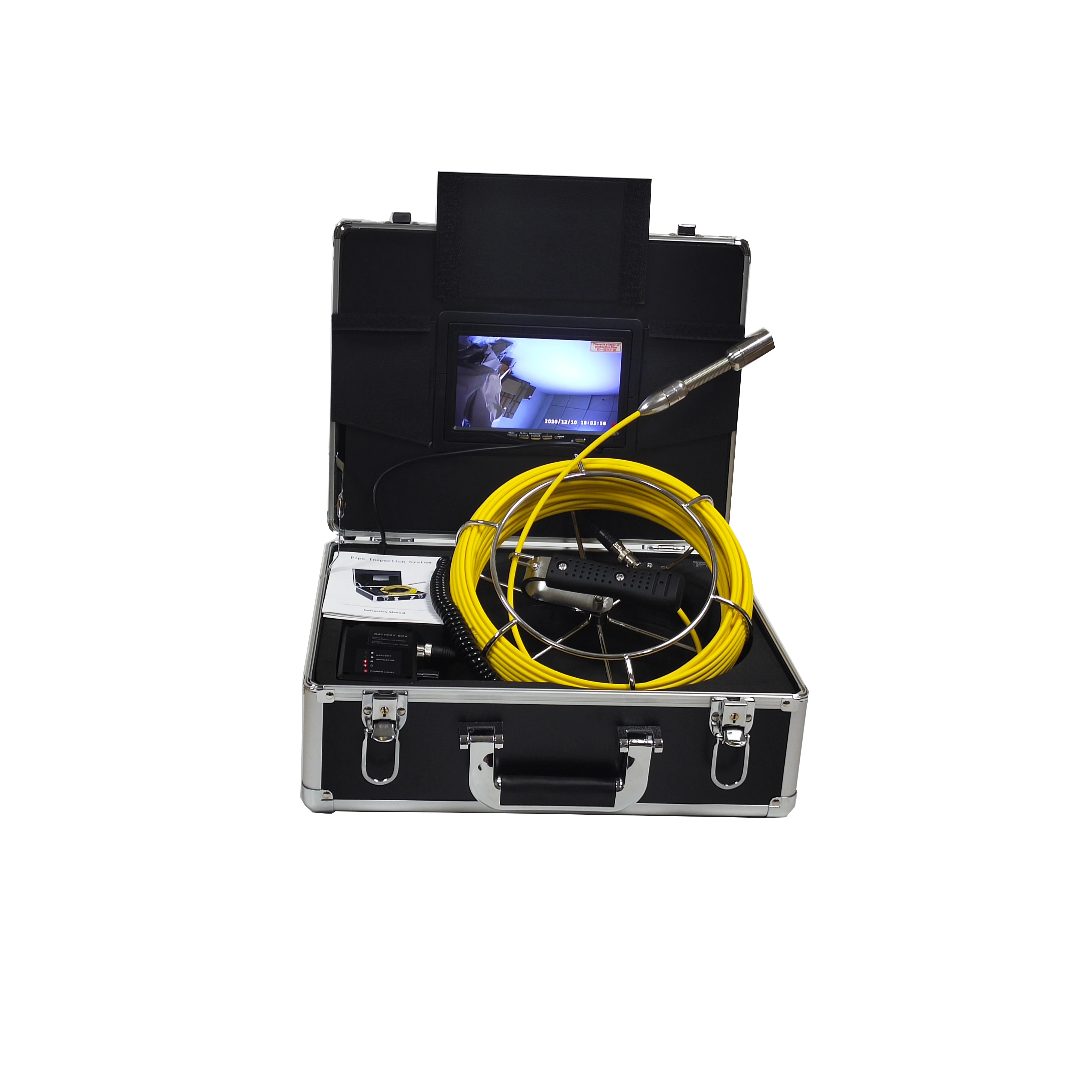 20M/30M/40M/50M Sewer Camera, Pipe Inspection Camera With 7'' LCD Monitor, 1200TVL, 23mm Borescope, and 12Pcs LED Lights