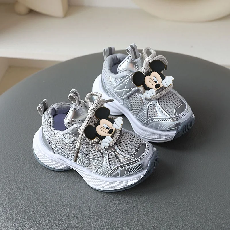 

Minnie kid Spring Fall Sneakers Summer Breathable Girl Dad Shoes Disney Mickey Mouse New Fashion Casual Shoes Baby Toddler Shoes