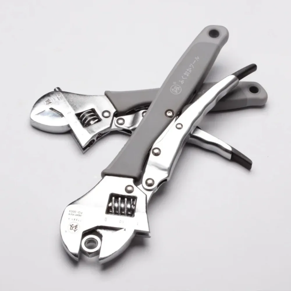 Industrial Grade Power Adjustable Wrench 30-33mm Opening Universal Spanner Carbon Steel Mechanical Workshop Hand Repair Tools