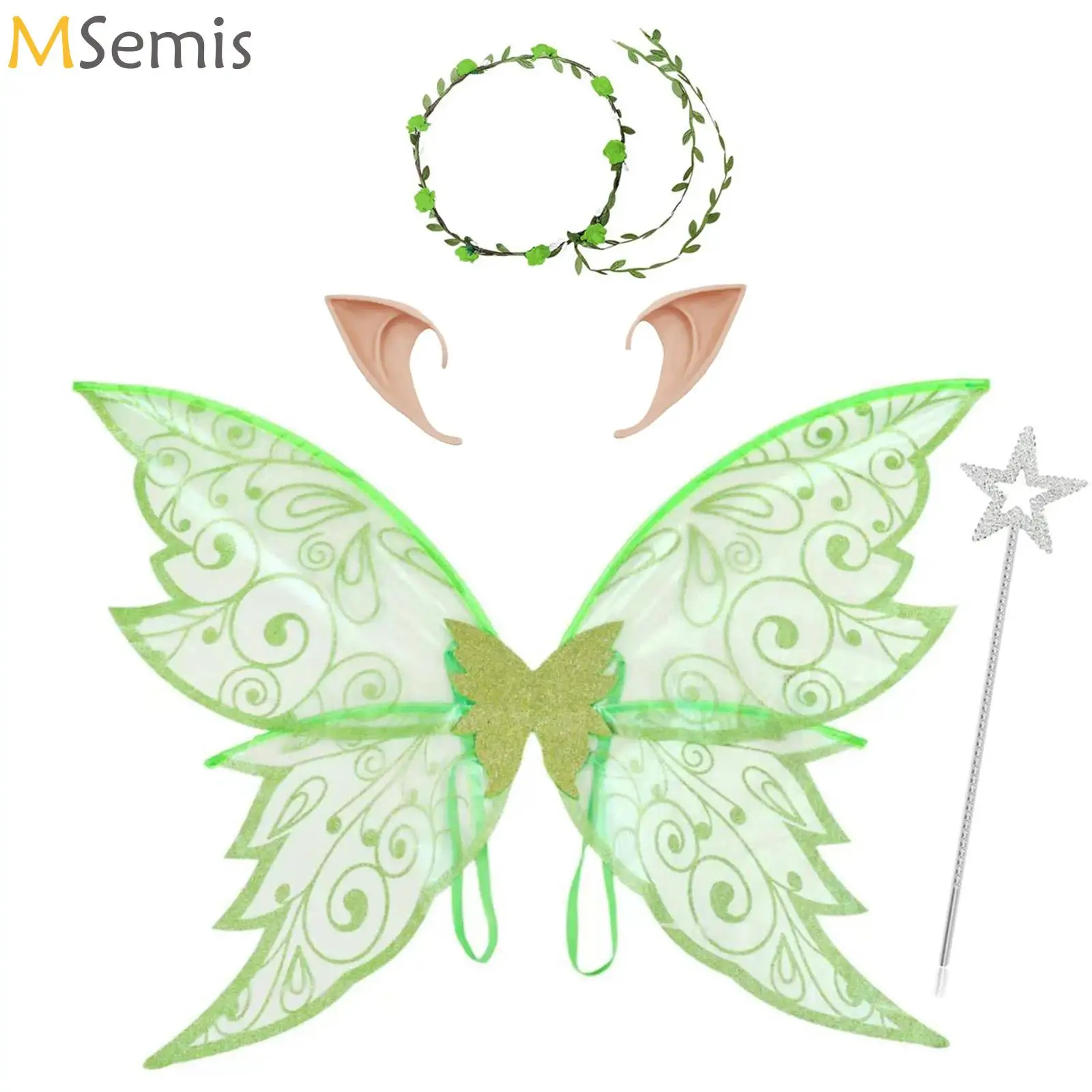 

Adults Fairy Wings Girls Sparkling Angel Wings Butterfly Costume Wings Halloween Costume Dress Up Party Favor Christmas Gift