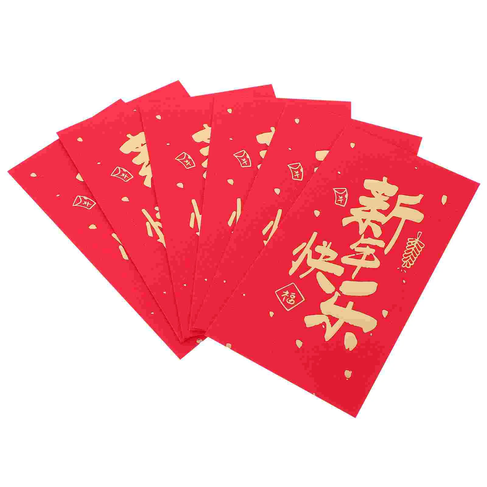 

6 Pcs The Gift New Year Envelope Lucky Money Envelopes Pattern Paper Red Packets Festival Chinese