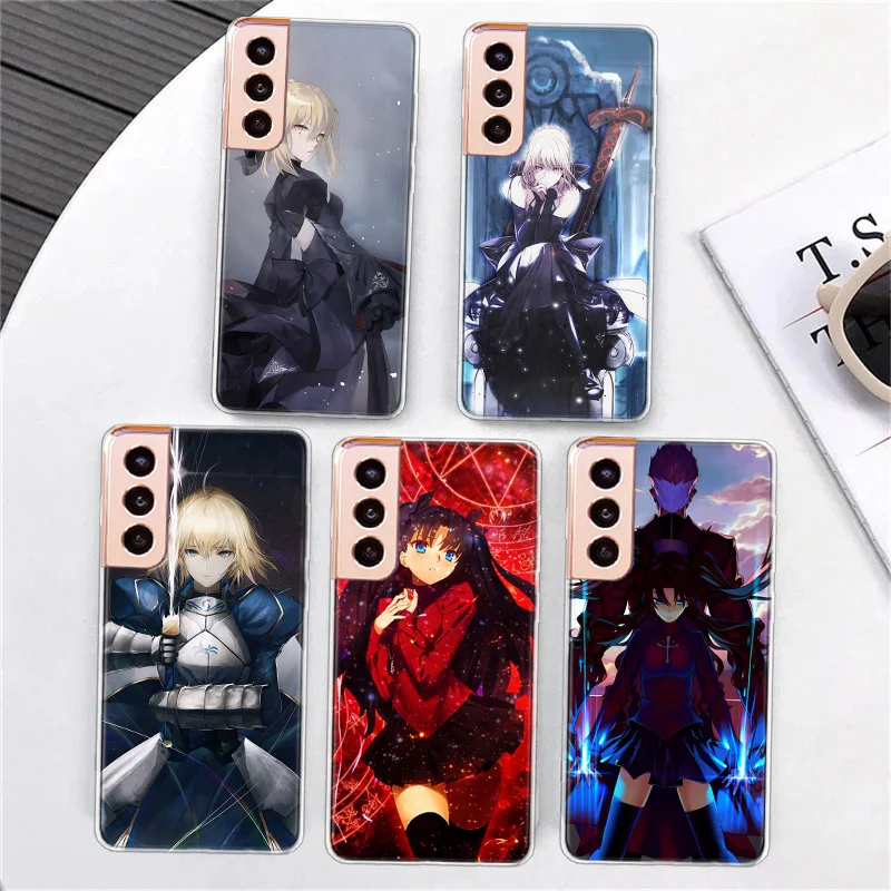 Cartoon Fate Stay Night Saber Phone Case For Samsung A34 A54 Galaxy A02S A12 A22 A32 A42 A52 A52S A72 A71 A51 5G A41 A31 A21S A1