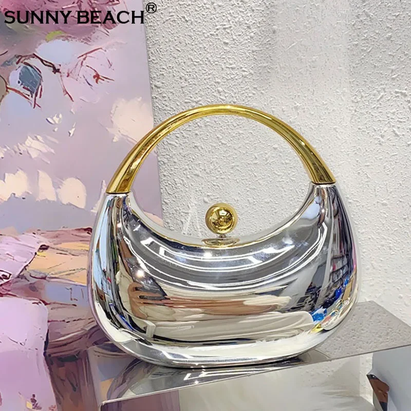 

Модная акриловая блестящая сумка через плечо, женская сумка через плечо с цепочкой, круглая сумка, женская сумка