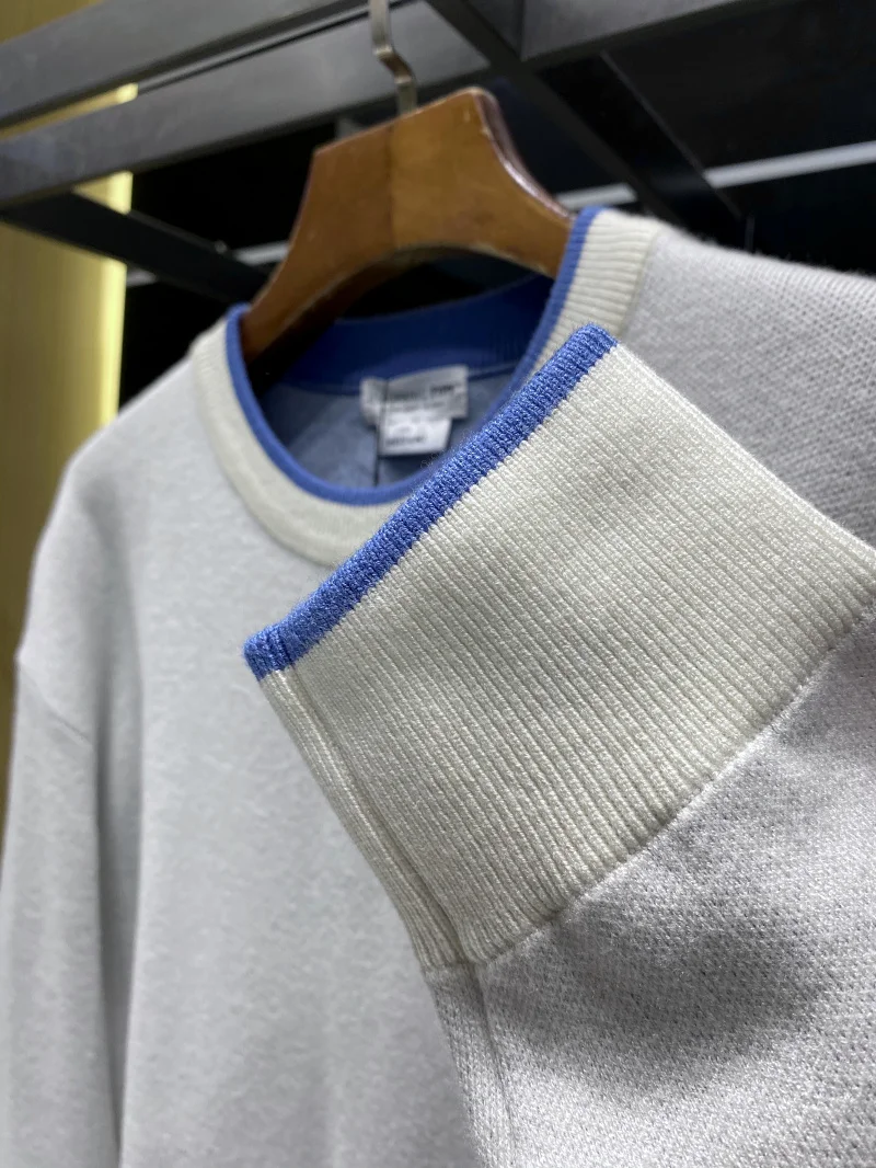 

New Winter Men's Color Simple Basic Long Sve Overhead Sweater Jaet Soft Comfortable Loose Fit Faion Urban Sle