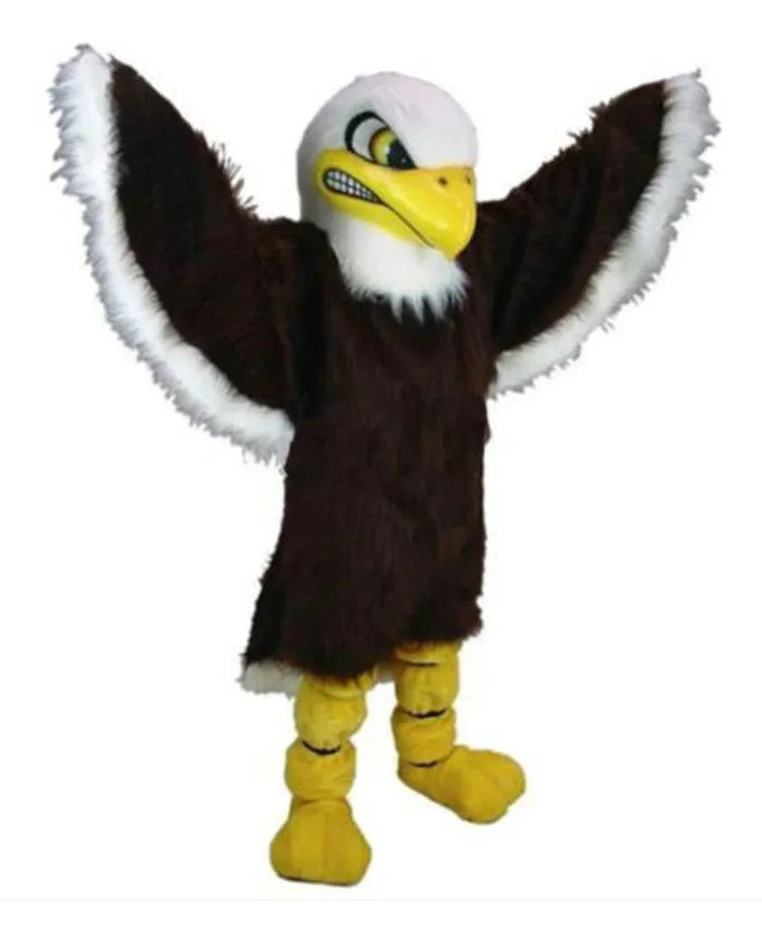 Pluche hoge kwaliteit enge Eagle fursuit mascotte kostuum voor Halloween cosplay outdoor camouflage rekwisieten