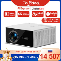 ThundeaL TDA7W Full HD 1080P Projector Android 13 WiFi6 2G 32G Projetor 4k Video TDA7 Voice Control 3D Smart Home Theater Beamer
