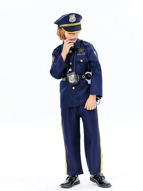 

Детские полицейские костюмы для косплея на Хэллоуин, сценические наряды, традиционная китайская этническая женская мода, осень 2024