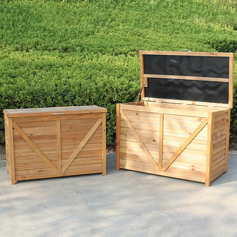 

Solid wood outdoor large-capacity locker storage box locker anti-corrosion and waterproof