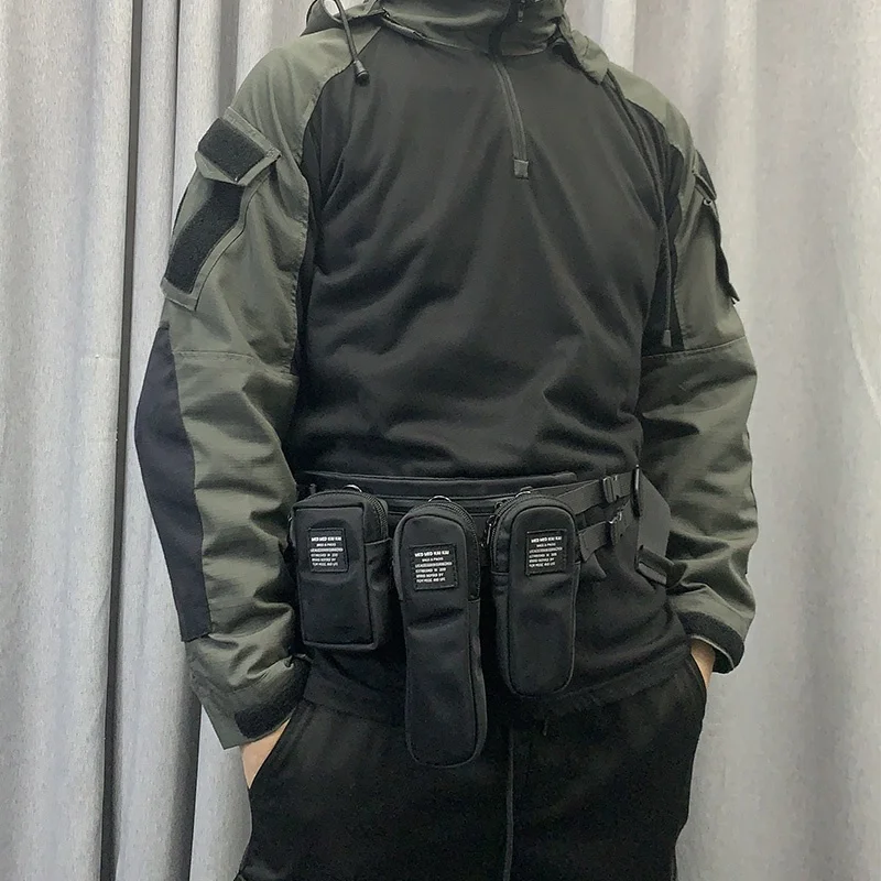 انفصال شخصية متعددة مزيج تصميم أكياس الصدر شارع العليا التكتيكية وظيفة Techwear حقائب كروسبودي hombre sreка