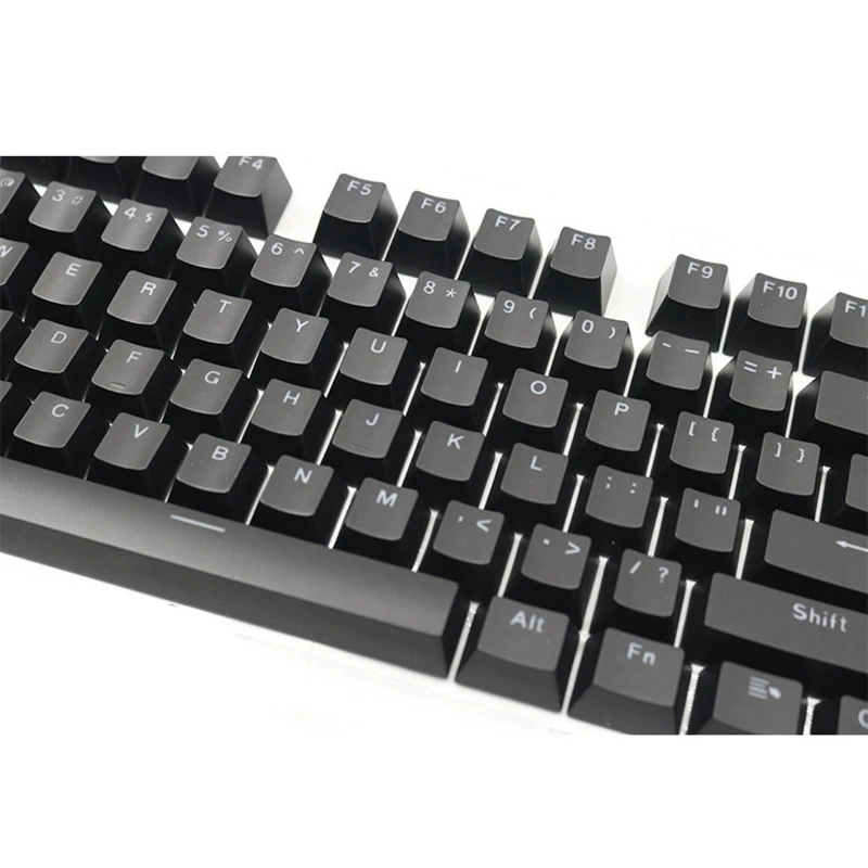 104 White Keys,Mechanical Keyboard Keycaps Game Keyboard Keys Wear Resistant No Oil White Keycaps for