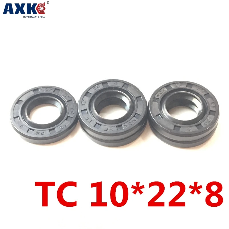 10pcs AXK  10x22x8 TC10x22x8 NBR Skeleton Oil Seal 10*22*8 Seals AXK  high-quality Seals Radial shaft seals