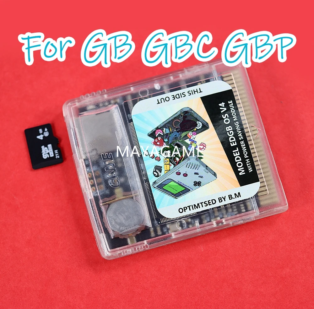 

1pc Power Saving Remix Game Card with 4G TF For GameBoy Color GB GBC Console Cartridge 2700 in 1 EDGBS PRO Version