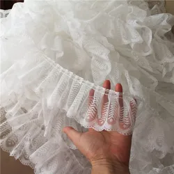 1Yard Hot Selling New Lace Ribbon Flower Embroidery Dress Collar DIY Home Textile Sewing Supplies Wedding Lolita Accessorie