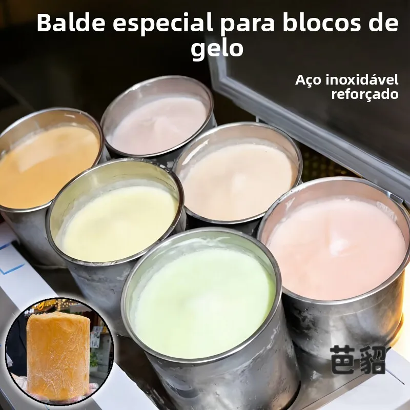 stainless-steel-thickened-special-ice-brick-bucket-snow-powder-commercial-cold-preservation-ice-column-round-for-street-vendors