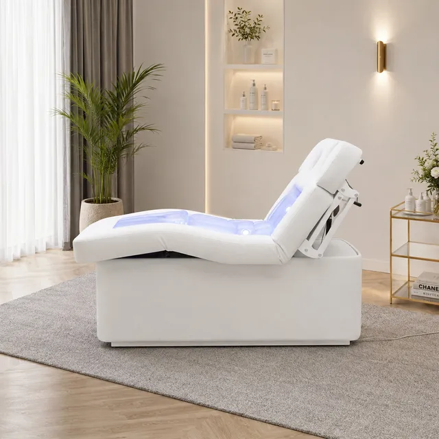 Electric Adjustable Beauty Bed Multi-Function Massage Table Reclining Spa Salon Furniture 2