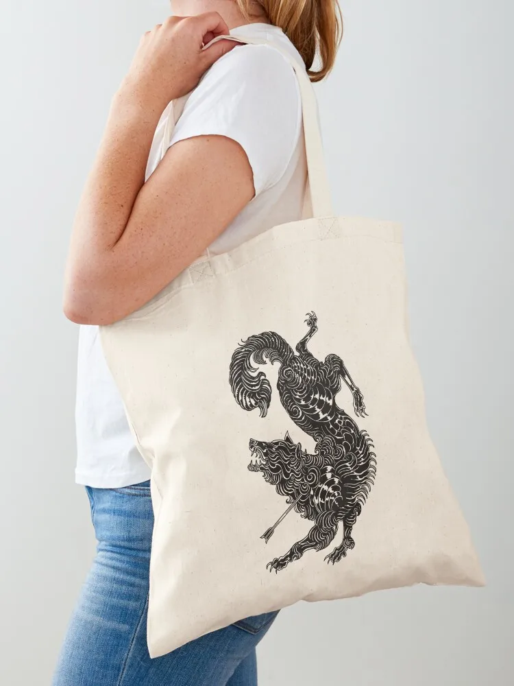 

A Court of a Thorns and Roses Cover Wolf Tote Bag tote bags men Big bag shopper bags eco pack