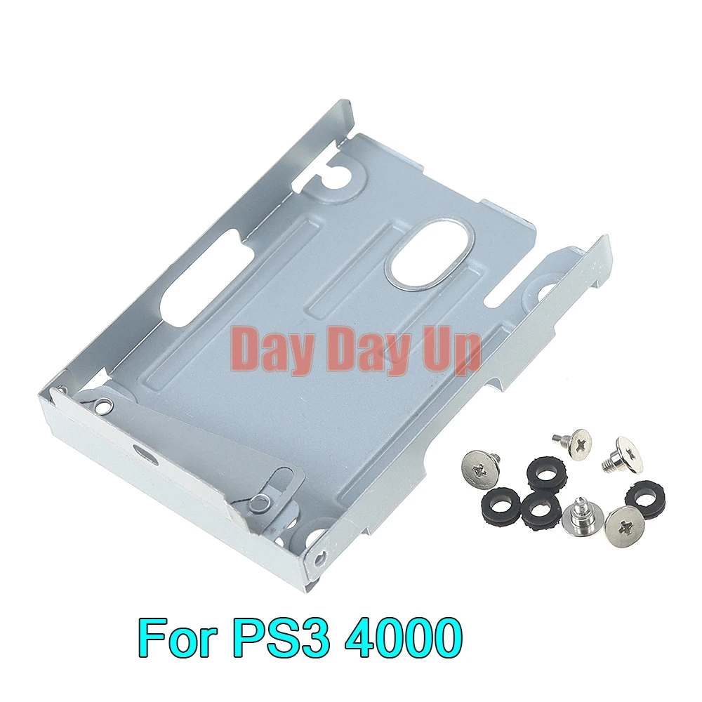 PS3 2000 3000 하드 디스크 드라이브 베이 베이스 트레이 HDD 마운팅 브래킷 소니 플레이스테이션 PS3 4000용 나사 포함 20세트