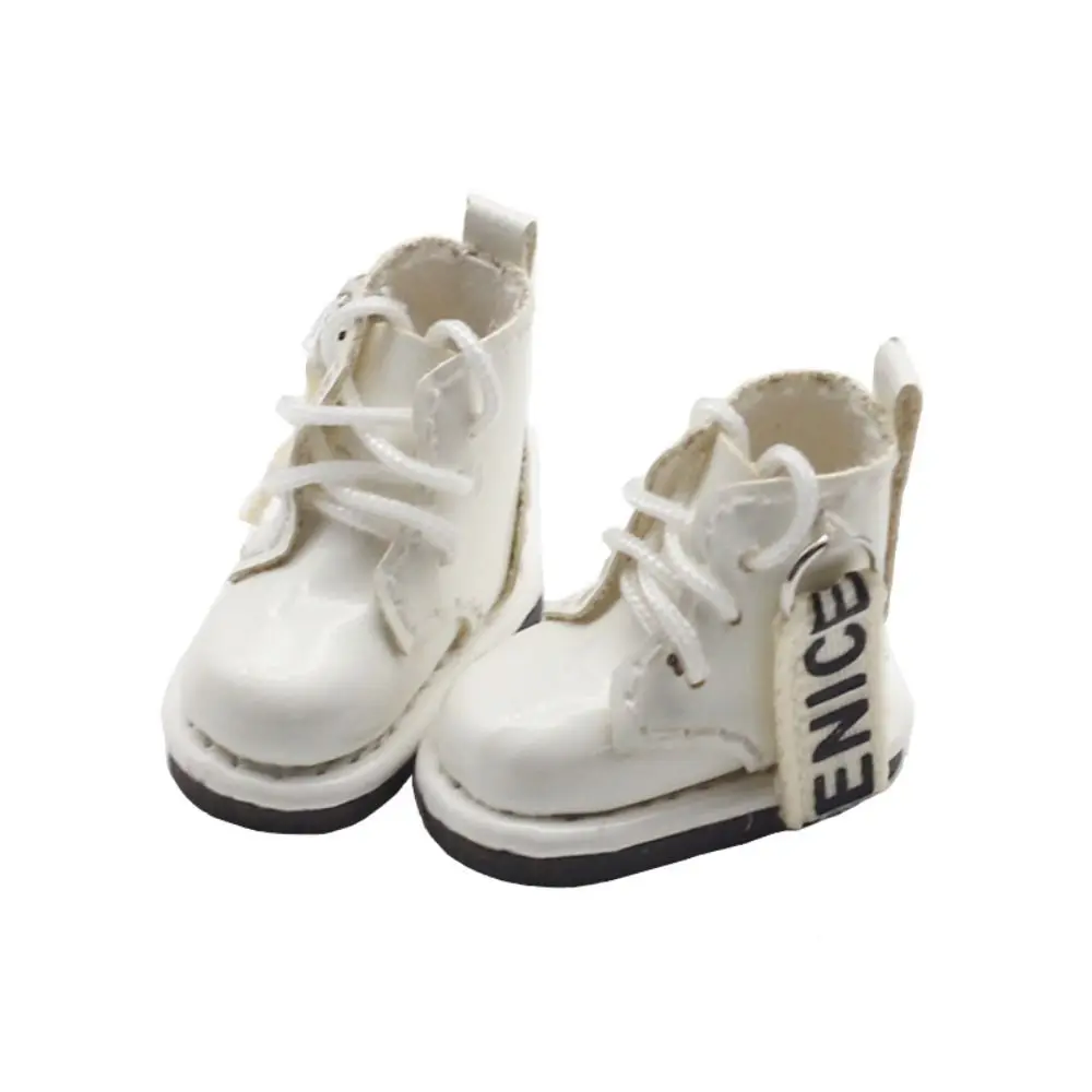 1 par de botas altas de cuero para muñeca Obitsu 11, zapatos de cuero para muñeca Bjd Mini 1/12 chapados en plata, cuero PU Molly