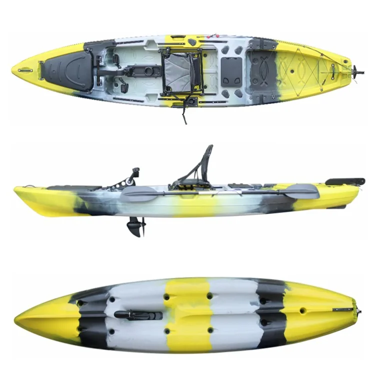 

Single pedal boat Rotomolded pedal boat Adjustable pedal system Outdoor