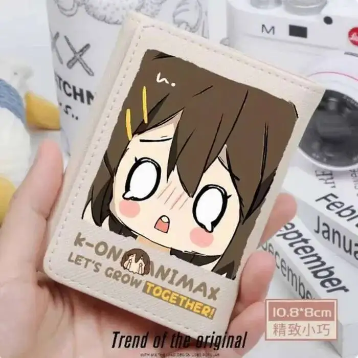 

Hirasawa Yui K-ON Fashion Wallet PU Purse Card Coin Hasp Money Bag Cosplay Gift B1841 Anime