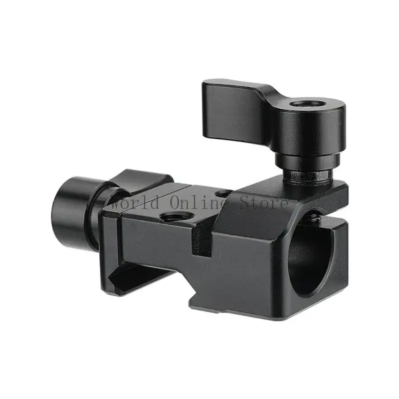 

15mm Single Rod Clamp With Threaded Screw For DSLR Camera Monitors Cage Rig 15mm 87HC