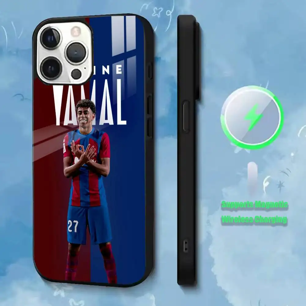 Football Lamine Yamal  Phone Case For iPhone17,16,15,14,13,12,11 Plus,Pro Allows magnetic wireless charging