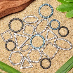 Polygon Titanium Key Ring Lightweight Men Ti Keychain for Car Key Rings Holder Quickdraw EDC Tool Male Gift Gadgets Accessories