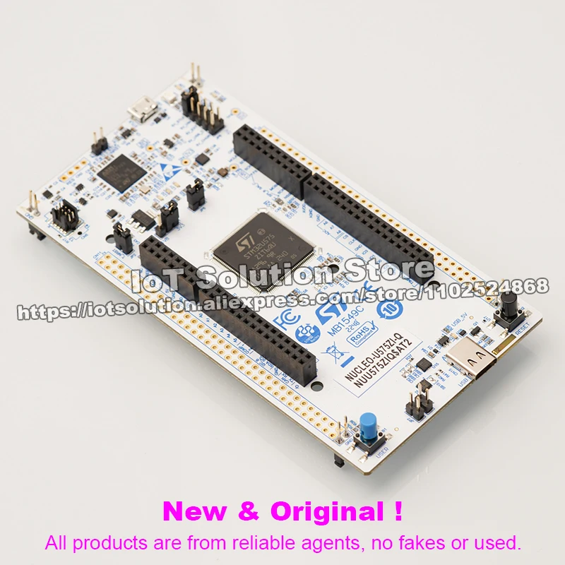 NUCLEO-U575ZI-Q STM32 Nucleo-144 development board with STM32U575ZIT6Q MCU
