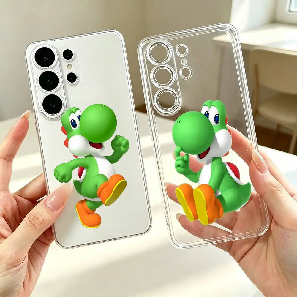 Marios Yoshi Adventure-Game  Phone Case Transparent Silicone Soft For Samsung S25,S24,S21,S22,S23,S30,Ultra,S20,Plus,Fe Gift